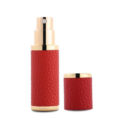 China High End Leather Portable Atomizer Logo Luxury Glass Spray Bottle Custom Perfume Package Perfume Spray Bottle 10ml 5ml for sale