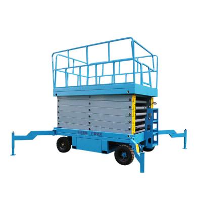 China Easy Operation Safety Convenience Rise 11 Meters Load Vehicle Mounted Lift Mobile Platform Electric Hydraulic Scissor 300KG Aerial Work for sale