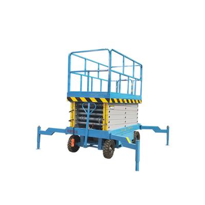 China High Quality Hotels Movable Handling Small Electric Self Propelled Scissor Lift With Extendable Platform for sale