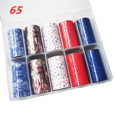 China Newest Design Factory Newest Nail Art Decoration Latest Design Factory Transfer Foil Foil For Nail Art Sticker For Nail Art Decoration 65 4*100cm for sale