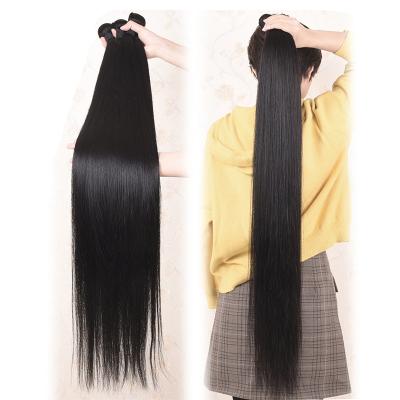 China Factory Direct Supply Brazilian Straight Bundles Hair Extensions 100% Natural Color 10a Grade for sale