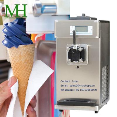 China New snack factory style frozen yogurt ice cream machine fruit ice cream mixer/ice cream mixer for sale