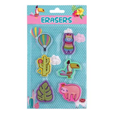 China Eraser Toys LICHENG EB420 Eraser School, Customize Cute Llama Design Eraser Toys for sale