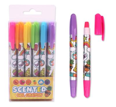 China Licheng SLW14 Kids Pencil Highlighter Pencil, Scented Twist Highlighter Pencil Set for sale