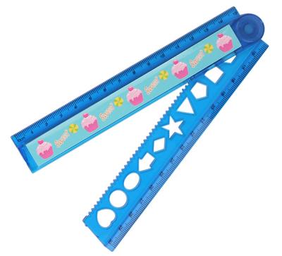 China Promotion and School Supplies Licheng LA129 Stationery Item, Custom Kids School Plastic Folding Ruler for sale