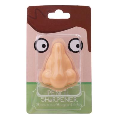 China Licheng LG108 Plastic Nose Pencil Sharpener, Promotional Desktop Nose Pencil Sharpener for sale