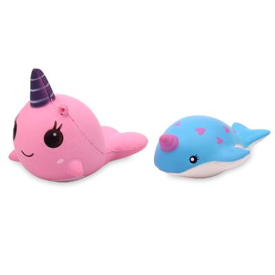 China Licheng PU1924 Squishy Dolphin Squishy Dolphin, Custom Kawaii Squishies Toys For Kids for sale