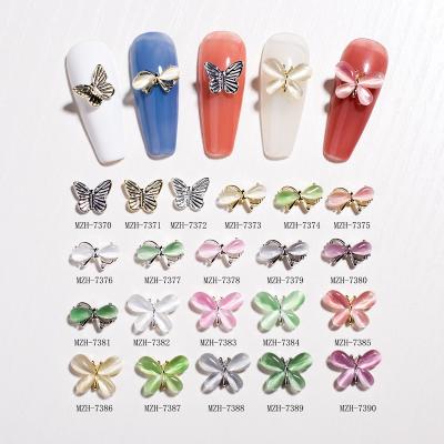 China 2022 Fashionable 3d Nail Accessories Manicure Bow Opal Ornaments Diy Special Shaped Diamond Jewelry for sale