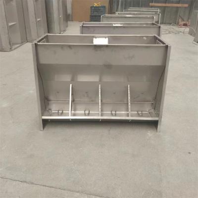 China Pig farm Hog farm pig feeder trough stainless steel double side for fatten nursery pig for sale