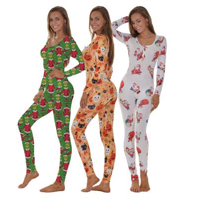 China Cheap onesie printing pajama women sleepwear jumpsuit adult custom made casual QUICK DRY onsies for woman for sale