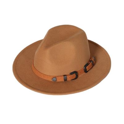 China Newcomer European and American Style Jazz Fedora Hat Stylish Multicolor With The Double Headed Belt for sale