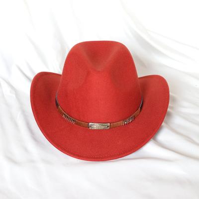 China Western Fashion Roll Brim Cowboy Hat G Logo Cowgirl Hat for sale