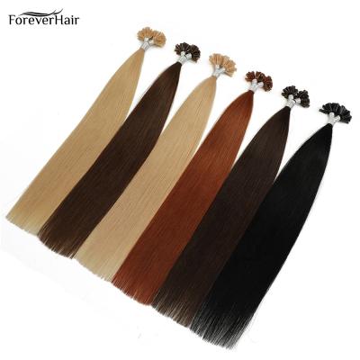 China Silky straight wave 28 inch bodywave 14 2 gram strand human pulled hair extension piano mix hair 16 18 tip kinky double u glue nail russische human hair extension for sale