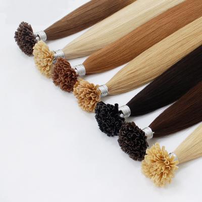 China Silky Straight Forever Wave Hair 16 Inches 8a Tip 100% Keratin U Tip Human Remy Hair Extensions Indian Straight for sale