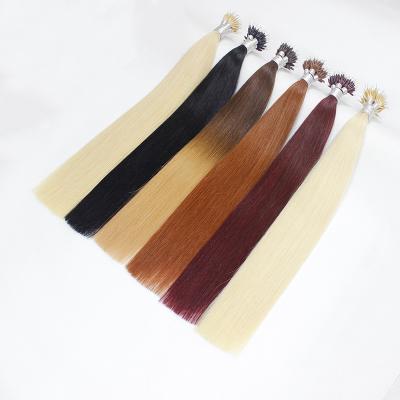 China Wholesale New Premium Color Trendy Silky Straight Piano Wave Ring Hair Nano Remy Human Hair Extensions Forever for sale