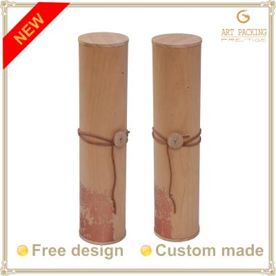 China Newest inovative flexible veneer wine bottle box for sale