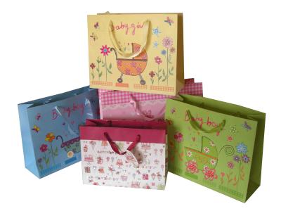 China Custom made good quality Christmas paper gift bags in Qingdao for sale