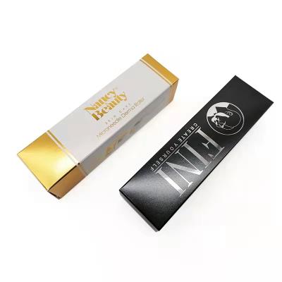 China Recycled Materials Lip Gloss Box Custom Printing Holographic Lip Gloss Lipstick Cardboard Boxes for sale