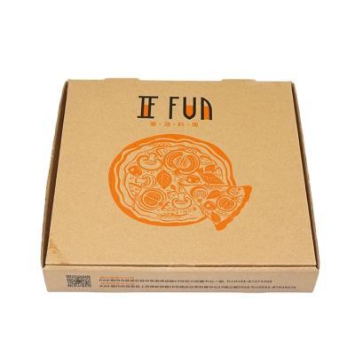 China High Quality Recycled Materials Custom Logo Printed 3 6 9 16 18 28 32 36 Inch Corrugated Cardboard Paper Pizza Box With Different Design for sale