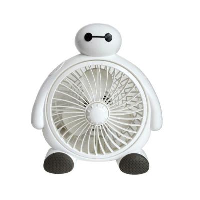 China Stainless steel Cute Usb Big white Cartoon Animal Portable Led Mini Fan for sale