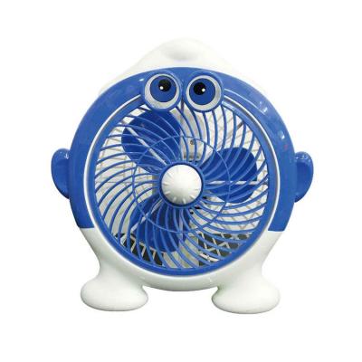 China Stainless steel 2019 three blades cartoon rechargeable hand mini fan portable for sale