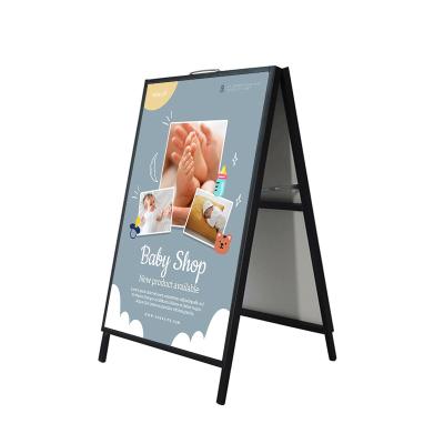 China Portable Outdoor Portable Hob Flip Cover Exhibition Show Sidewalks Double Sided Poster Promotional Display for sale