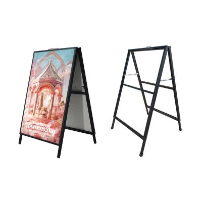 China Outdoor Portable Single Sided And Double Sided Poster Rack And Document Display Rack for sale