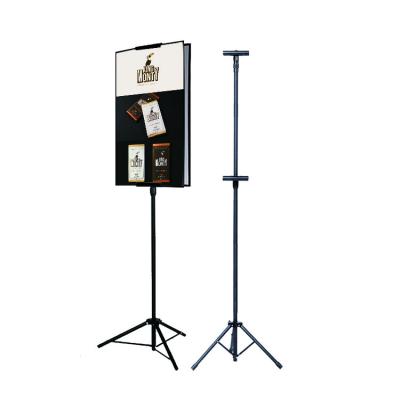 China Adjustable Sea Log Stand Tripod Poster Shopping Malldepartment Store Display Racks Poster for sale