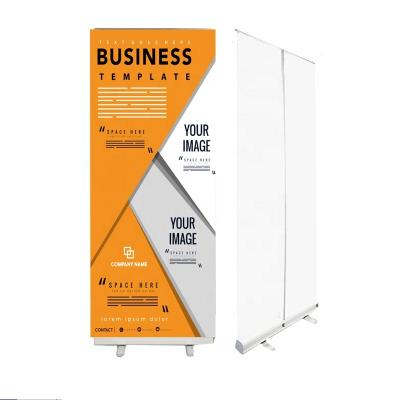 China Portable Indoor Outdoor Advertising Display Iron Banner Stand ACK 85cm/200cm Standard PVC Easy Roll And Up Stand For Outdoor Spaces for sale