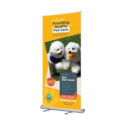 China Factory Direct Selling PVC Luxury Heavy Duty Heavy Duty Display Banner Stand Double Side Roll Up Banner For Wedding for sale