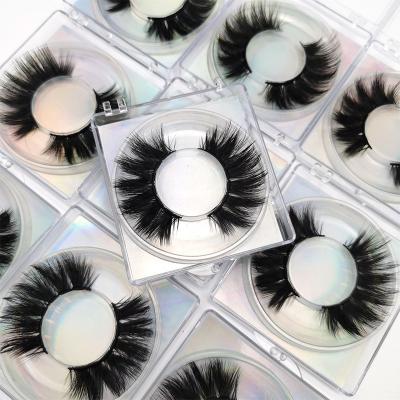 China Thick Full Mink False Eyelashes Curved 3D Wholesale Bulk Multilayer Eyelashes for sale