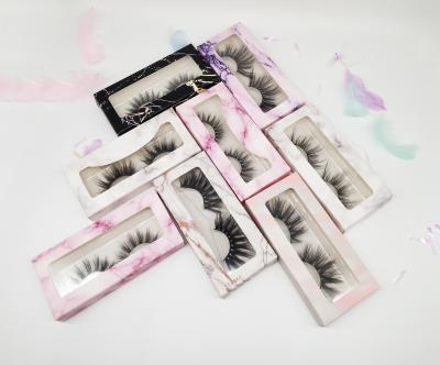 China Long Natural Soft Eyelash Mink False Eyelashes Custom Packaging Natural Mink Lashes Mink Eyelash for sale