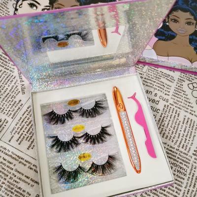 China Natural Soft Eyelash 25mm 3D Wholesale Mink Eyelash 3D Eyelash Mink Lashes And Rodan Field Lash Boot Handmade Real Mink for sale