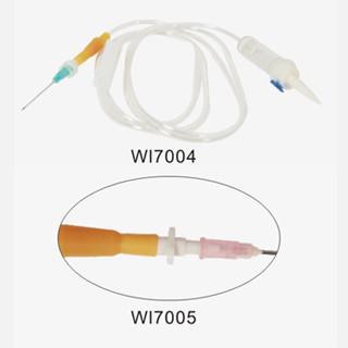 중국 주문 처분할 수 있는 의학 PVC 주입/바늘 WL7004를 가진 피하 주사통은 놓았습니다; WL7005 판매용