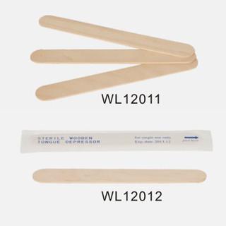 China Depresor de lengua de madera de abedul con el borde redondo, la superficie lisa para el adulto, WL12011 pediátrico y WL12012 en venta