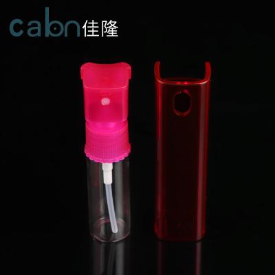 China Personal Care Customized Plastic Perfume Spray Bottle 10ml Square Cosmetic Spray Bottle for sale