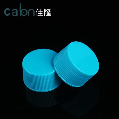 China Non Spill Blue Plastic Color 24/410 Screw Caps Customized Screw Cap Covers for sale