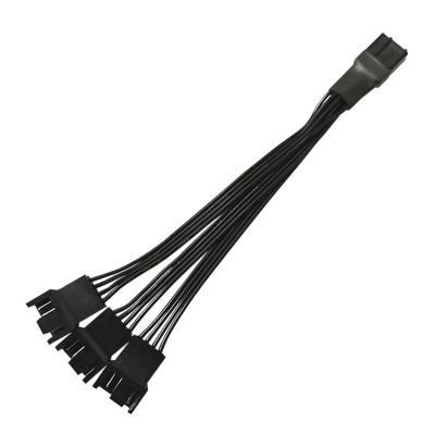 China Tinned Copper 1 To 3 Way Motherboard 4 Pin PWM Connector Fan Extension Cable Computer Fan Cable 4p One Point Three HUB for sale