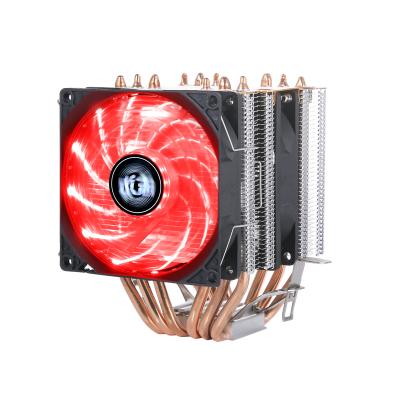 China QZ-920 CPU Fans 2 6 Copper Pipe Mute Desktop PC 1151 Heat Pipe CPU Cooler Air Cooling Fan 1155 1200 1366 Double Tower 3/4 Terminals AMD for sale