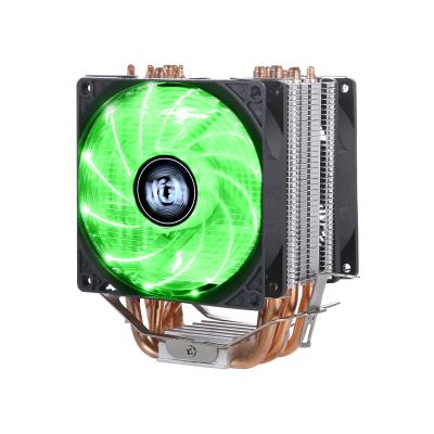 China QZ-900 CPU Fans 2 6 Copper Pipe Mute Desktop PC 1151 Heat Pipe CPU Cooler Air Cooling Fan 1155 1200 1366 AMD Motherboard 3/4 Pins for sale