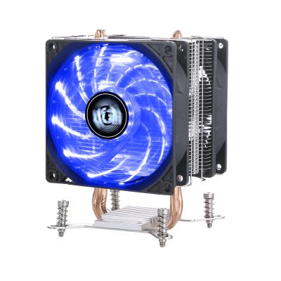 China QZ-730 2 Processor Heat Pipe Cpu Coolers Mute Two Fans Server PC X79 lga 2011 3/4 Pin Copper Pipes Two Way Air Cooling Fan Motherboard for sale