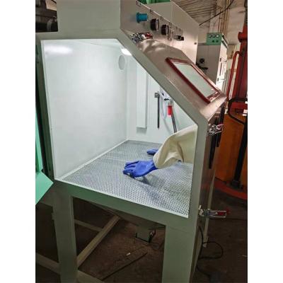 China Hotels Hardware Parts Derusting Machinery Aluminum Alloy Cleaning Renovation Sandblasting Cleaning Machine for sale