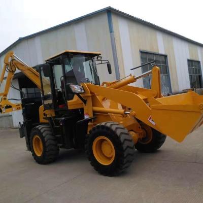 China Contruction Backhoe Loader Tractor with Front End Loader and Backhoe for sale