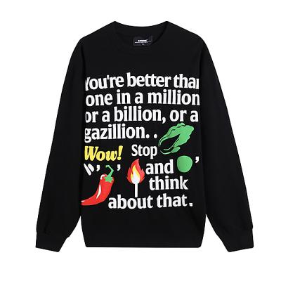 China Wholesale Anti-pilling Casual High Street Hot Sale Long Sleeve Tee Hip Hop Woman Men Unisex Plus Size T-shirt Streewear Oversized T-shirts for sale