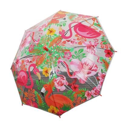 China Animal Print Dots Printing Pattern Transparent Different Casual Children's Umbrella for Kids Umbrellas Target for sale