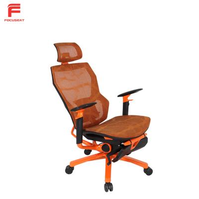 China KuoHu Swivel Style Comfortable Office Chair Full Mesh Office Chair With Headrest Ergonomic Rotation Chair for sale