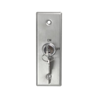 China DPDT S40KD Stainless Steel Panel Access Control DPDT Key Switch for sale