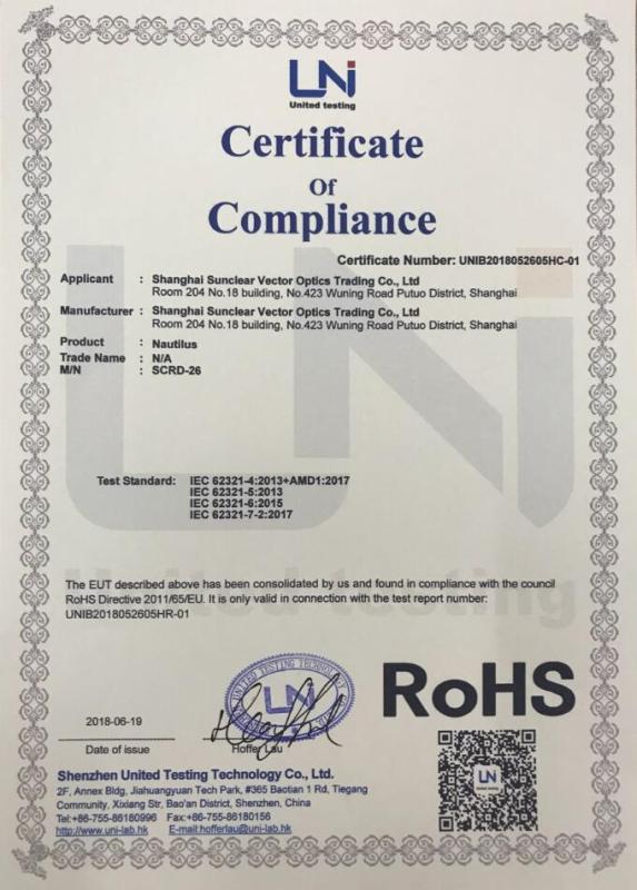 RoHS - Shanghai Vector Optics Operation Co., Ltd.