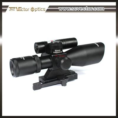 China Build-in Laser Sight Vector Optics Oblique Shot 2.5-10x40E Green Laser Riflescope Quick Release Weaver Mount Scope for sale