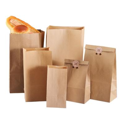 China Recycled Materials High Quality Custom Reuse Brown Paper Kraft  Food Bags for Packaging Paper Bag for sale